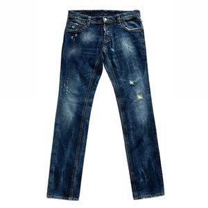 DSquared2 COOL MEN’S JEANS PAINT SPLATTER DESIGN MEN’S 48”